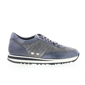 Men's Blue Leather & Suede Sneaker